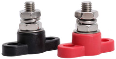 Fastronix front view red and black junction blocks shows clear polarity identification benefit