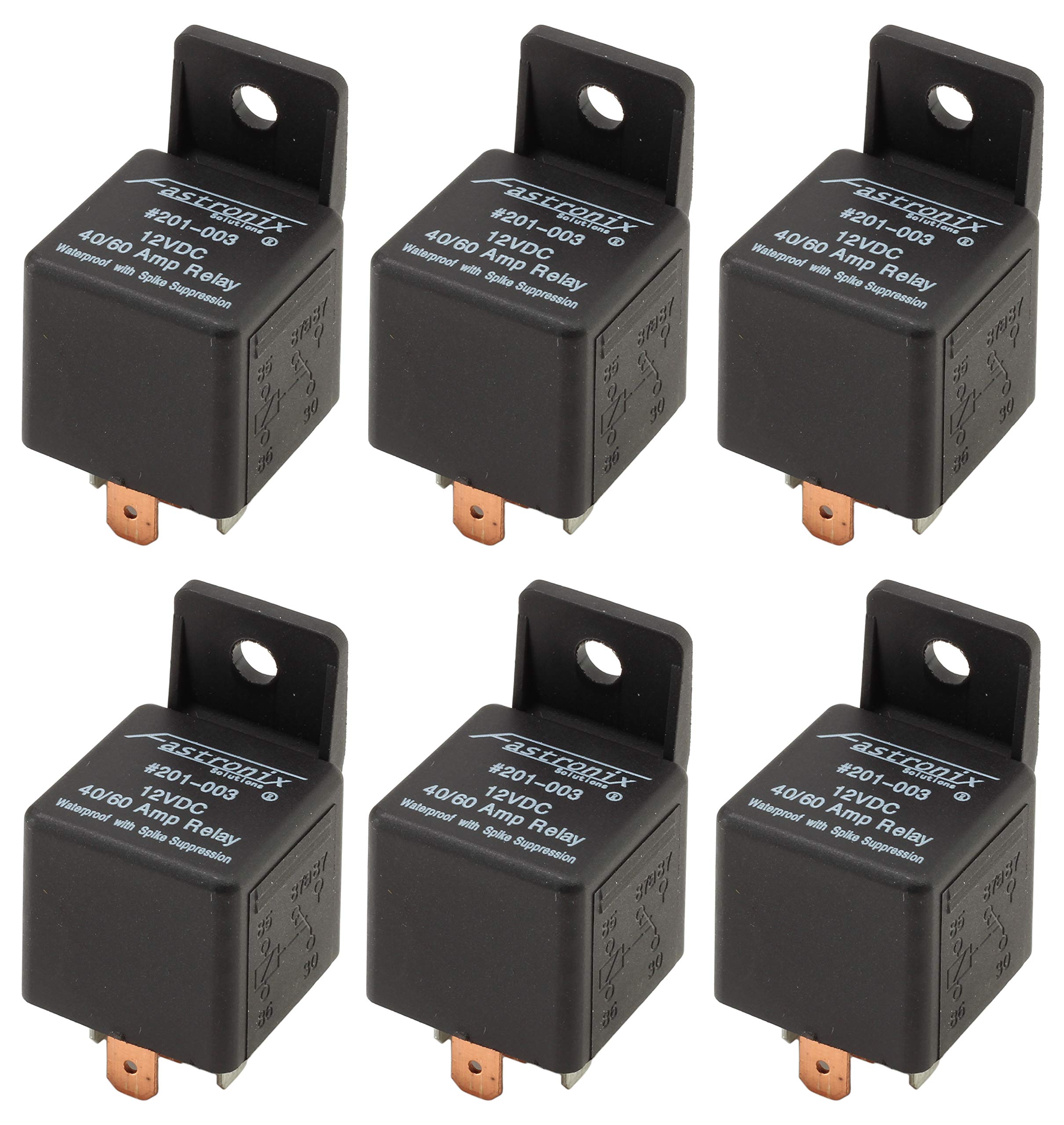 Fastronix relay front packaging showing six sealed relays and benefits