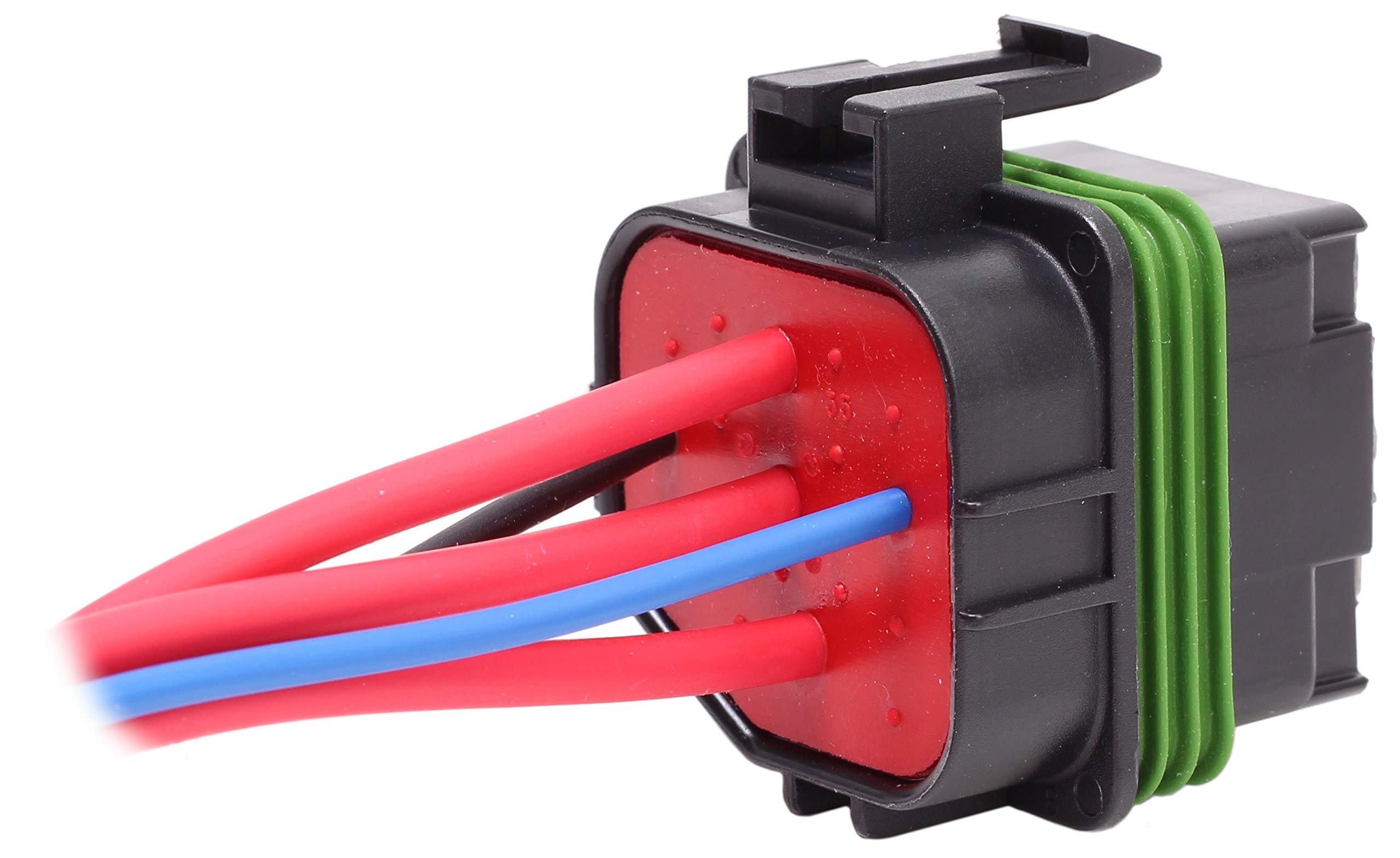 Fastronix relay and socket next to ruler showing scale and 12 AWG leads, clarifies size and capacity