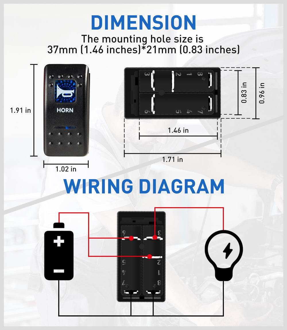 FASTSTORM pre-wired harness and inline fuses showing built-in overcurrent protection