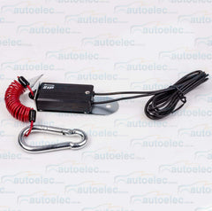 Fastway close-up of electric brake switch demonstrating secure activation reliability