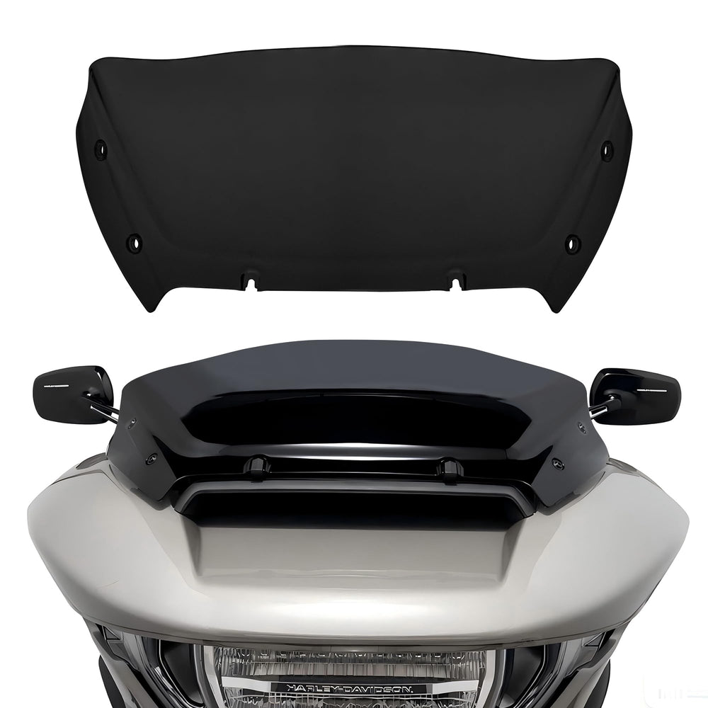 FATECIM front profile dark smoke windshield showing sleek style and reduced wind buffeting