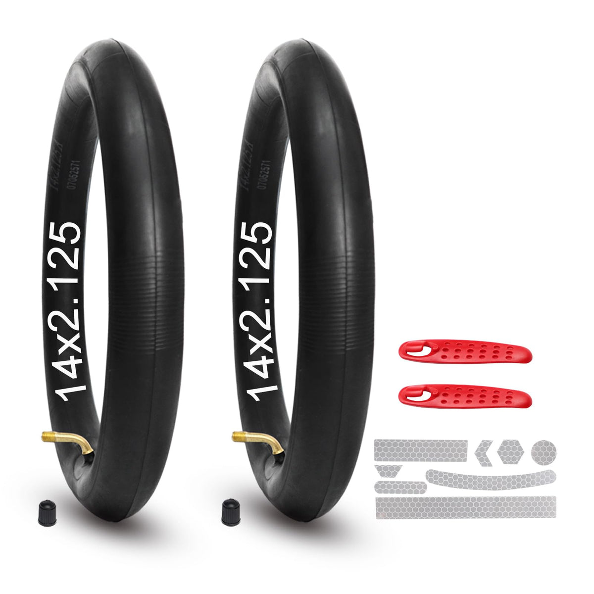 Fattbao front packaging showing 2-pack inner tubes and included accessories for quick replacement