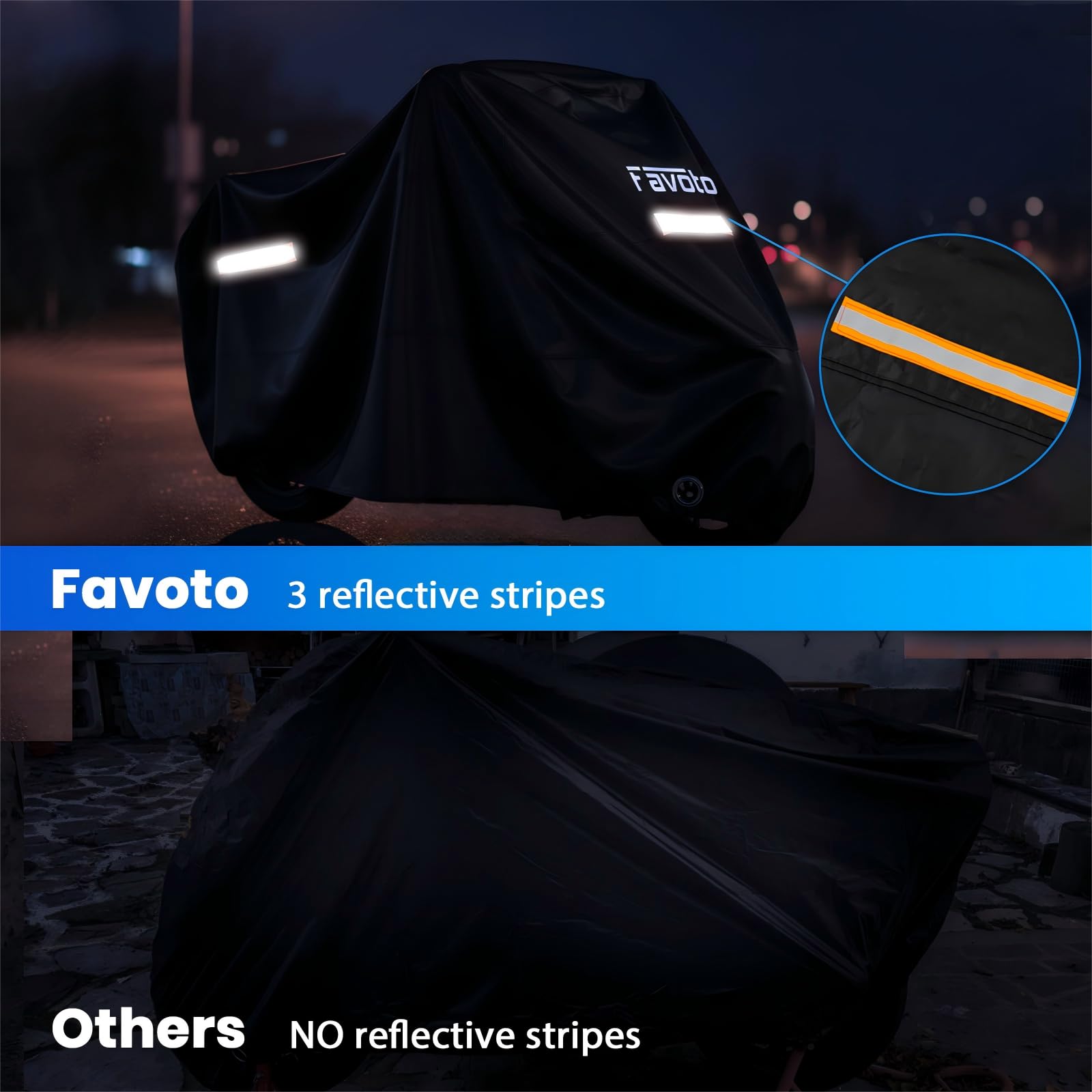 Favoto lock hole and quick-release buckle showing anti-theft security and snug fit