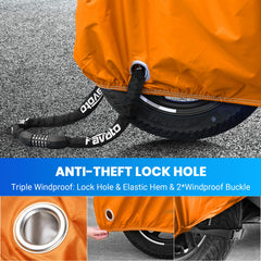 Favoto lock hole and buckle detail showing secure attachment options