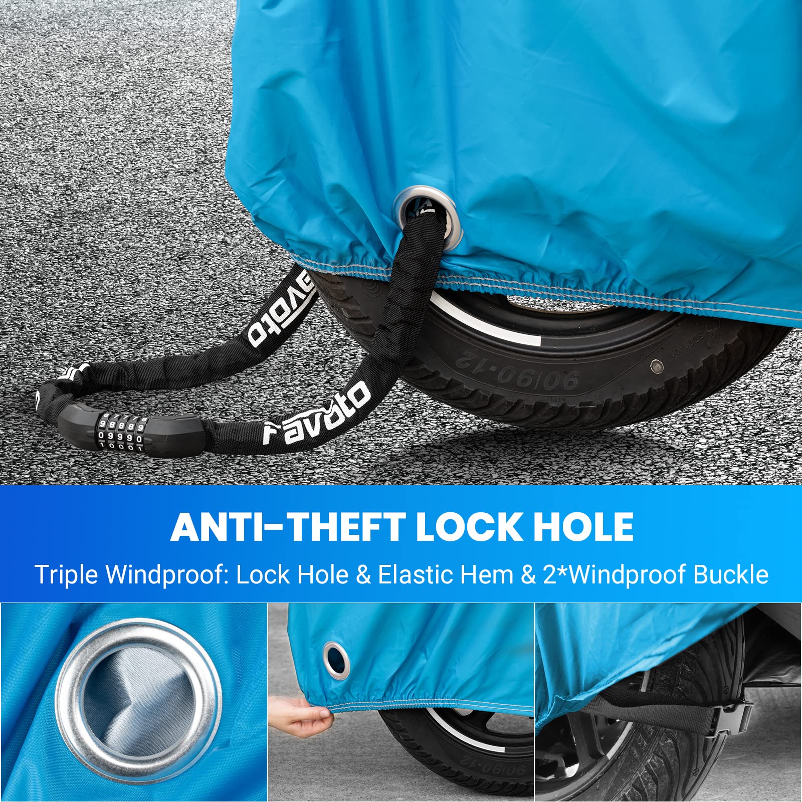 Favoto waterproof storage bag folded for compact transport benefit