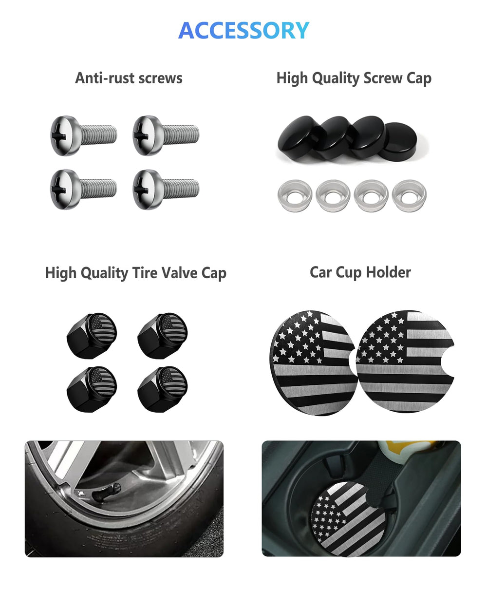 FBJTDQ tire valve caps close-up adding cohesive finishing touches