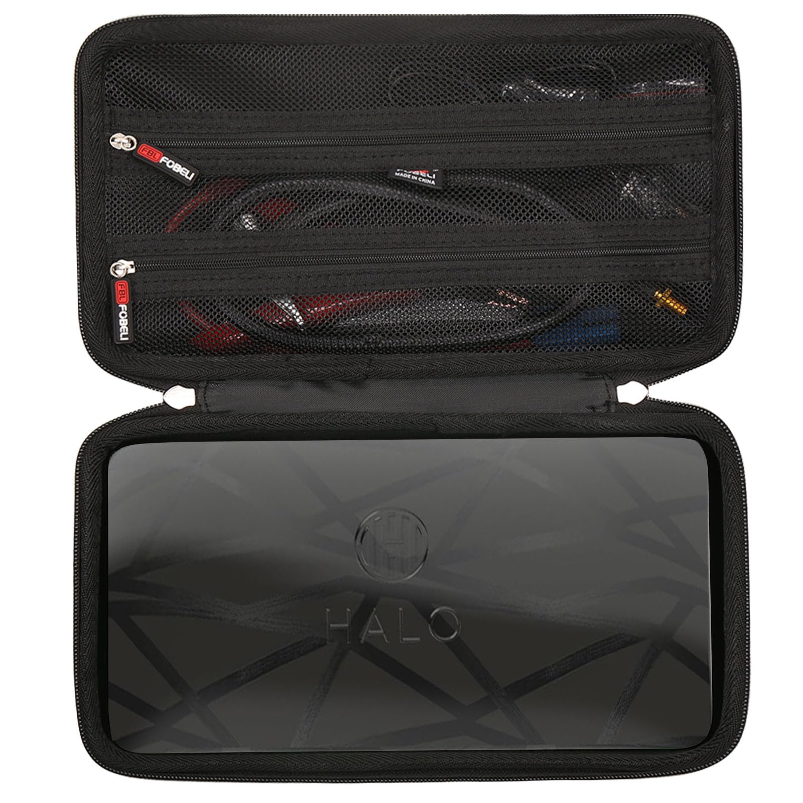 FBLFOBELI organized accessories inside mesh pocket preventing tangles and loss benefit