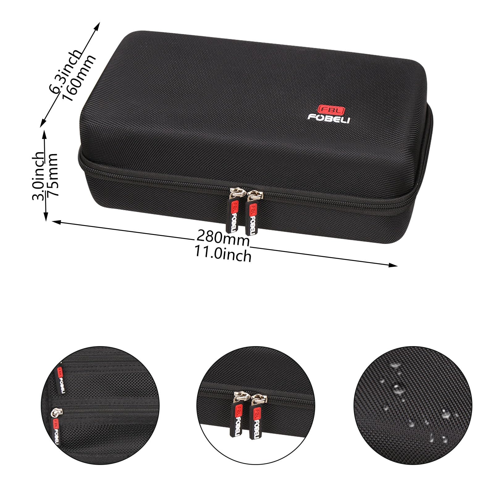 FBLFOBELI reinforced rubber handle being held for comfortable transport benefit