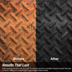 FDC dark protective coating texture close-up showing sealed metal corrosion protection
