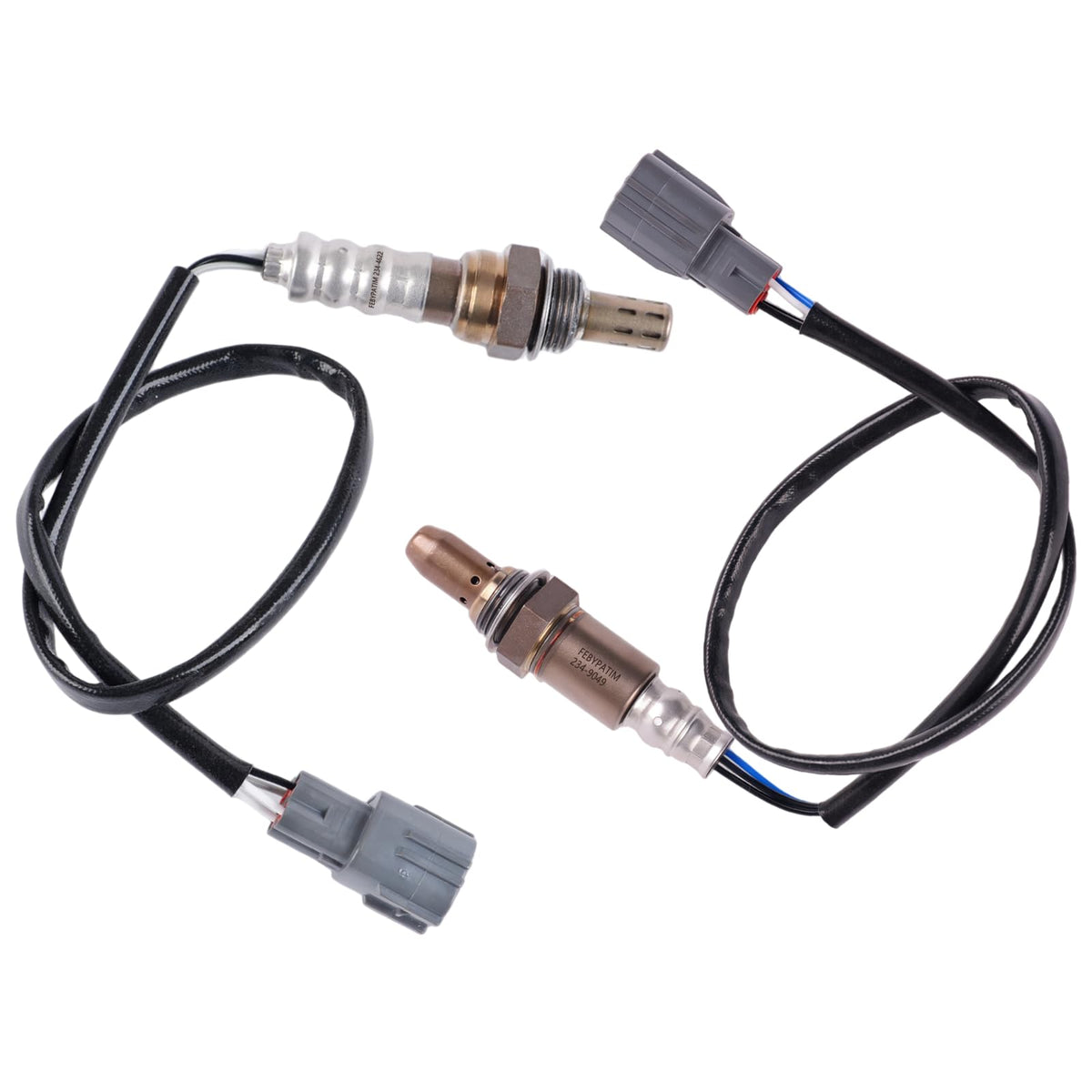 FEBYPATIM front packaging showing two oxygen sensors and warranty details, reliable replacement