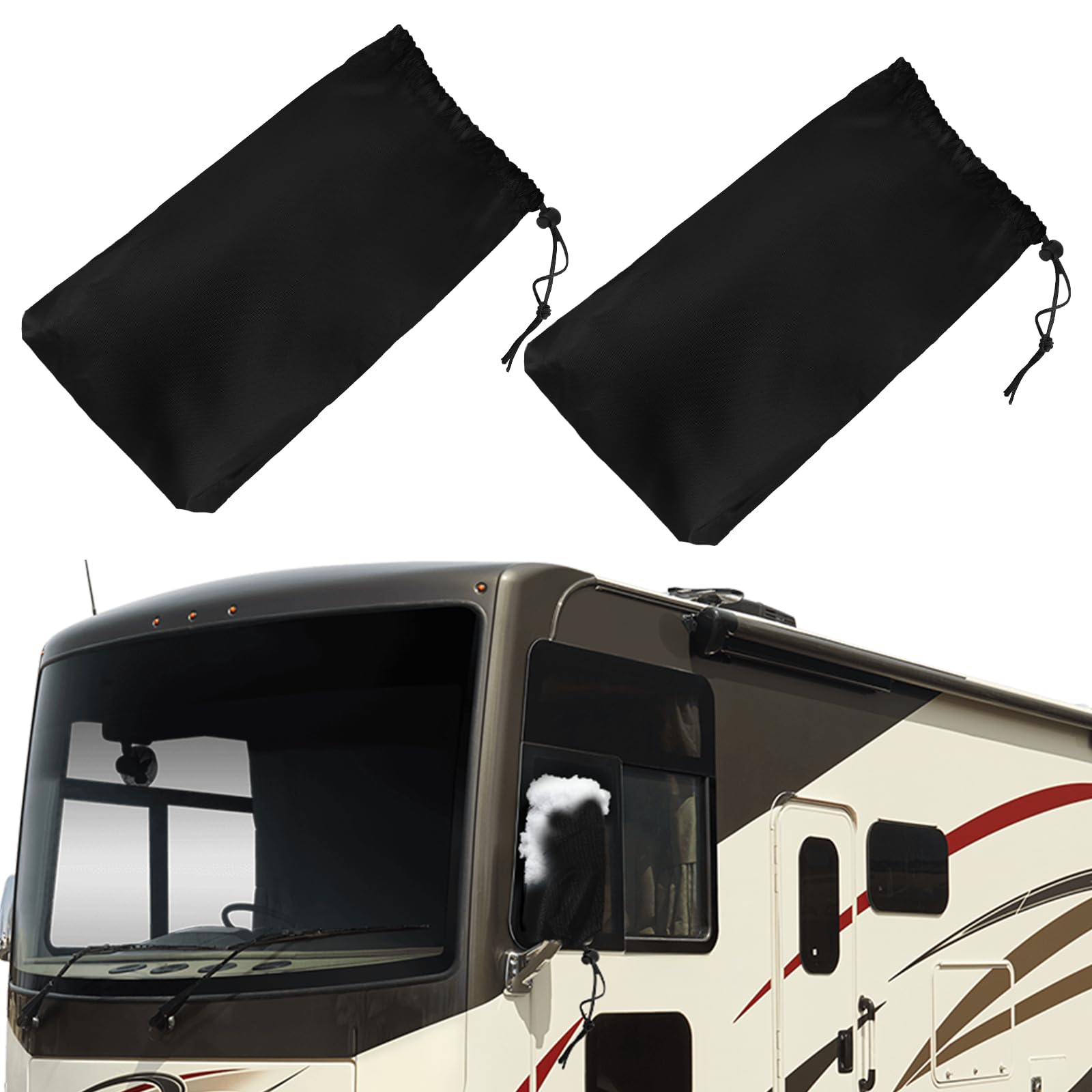 Federedevo front view on Class A mirror showing full coverage and protection