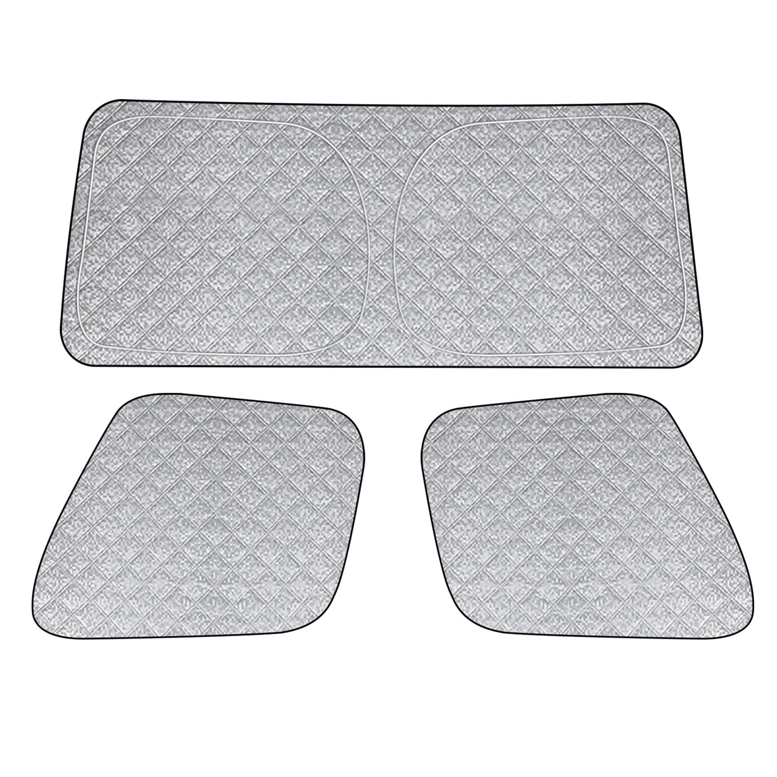 Federedevo front windshield shade installed protecting cabin from heat
