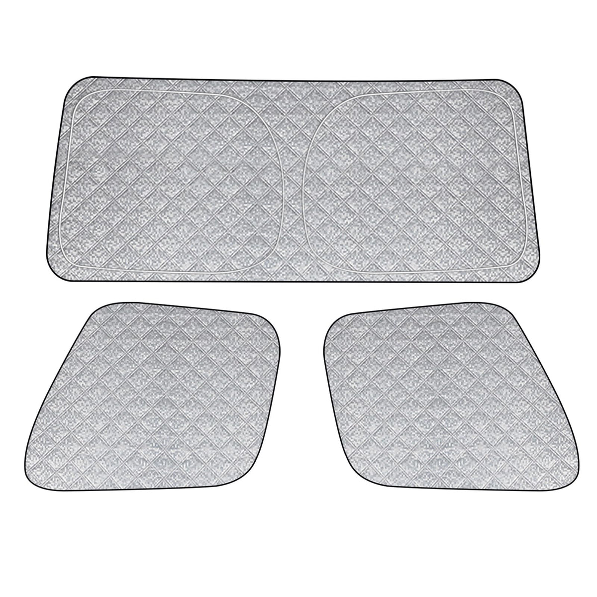 Federedevo front windshield shade installed protecting cabin from heat