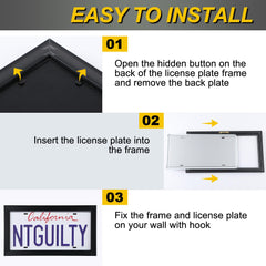 Feekoon frame mounted in living room showing easy wall display and polished décor integration