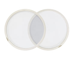 feeoveo front view of two metal vent screens showing durable frame and easy replacement