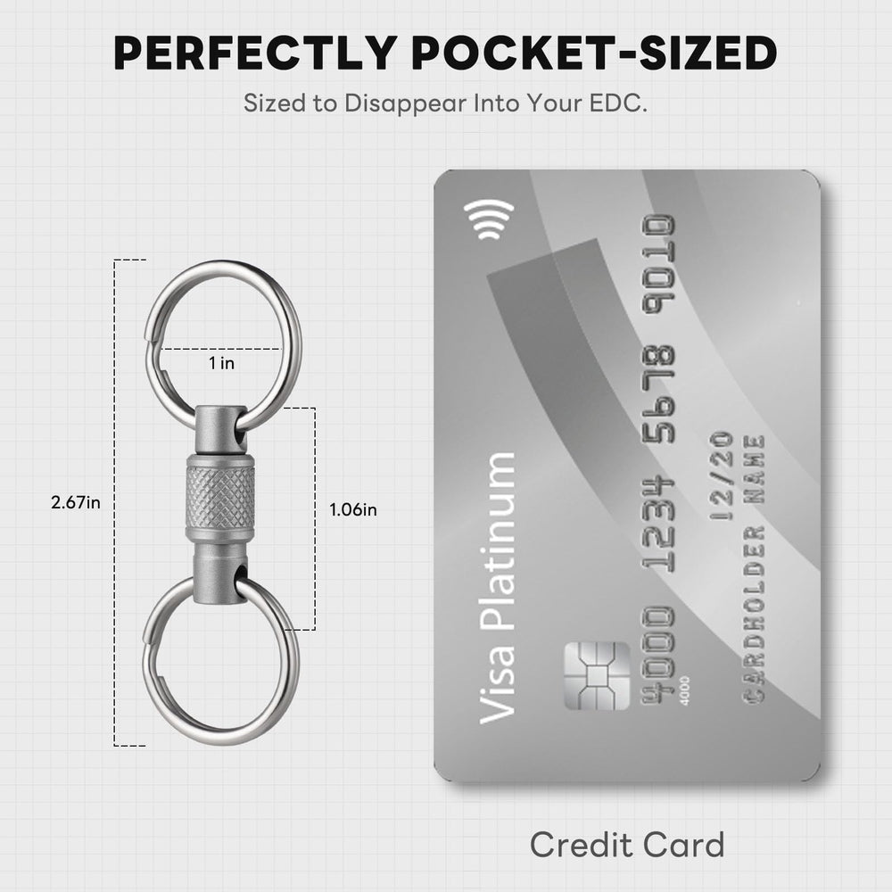 FEGVE attached to a belt loop in lifestyle scene for hands-free, accessible everyday carry