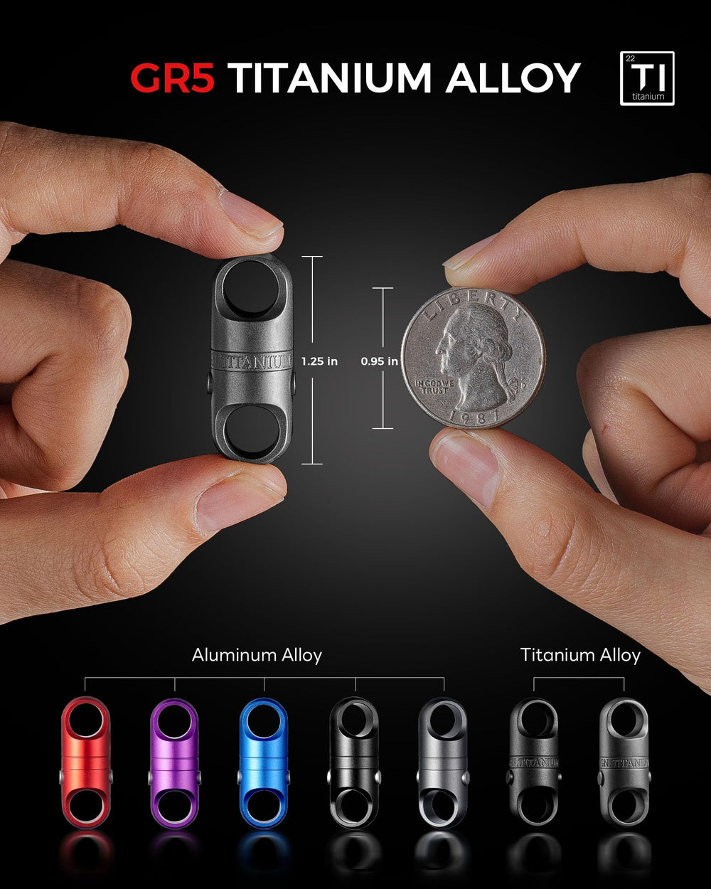 FEGVE closeup of dual release buttons highlighting fast one‑handed detach