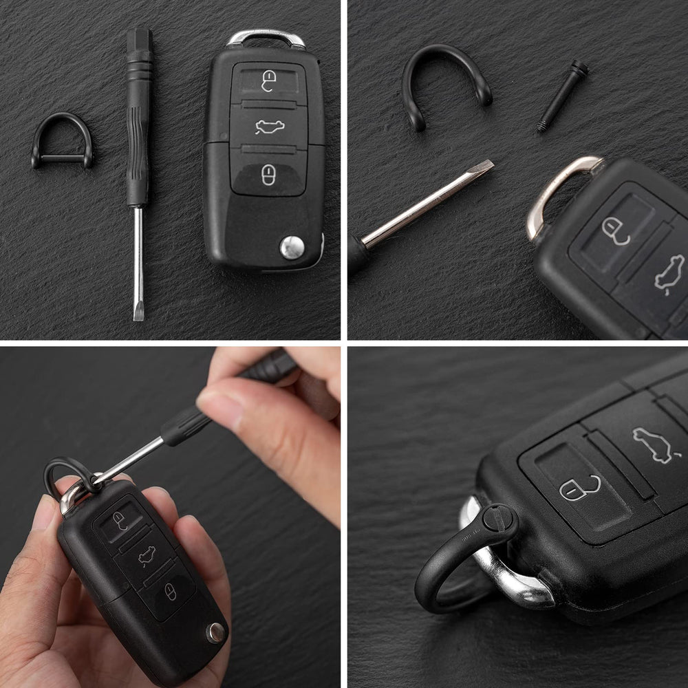 FEGVE 1/2 inch D-ring side profile, low-profile fit for slim fobs