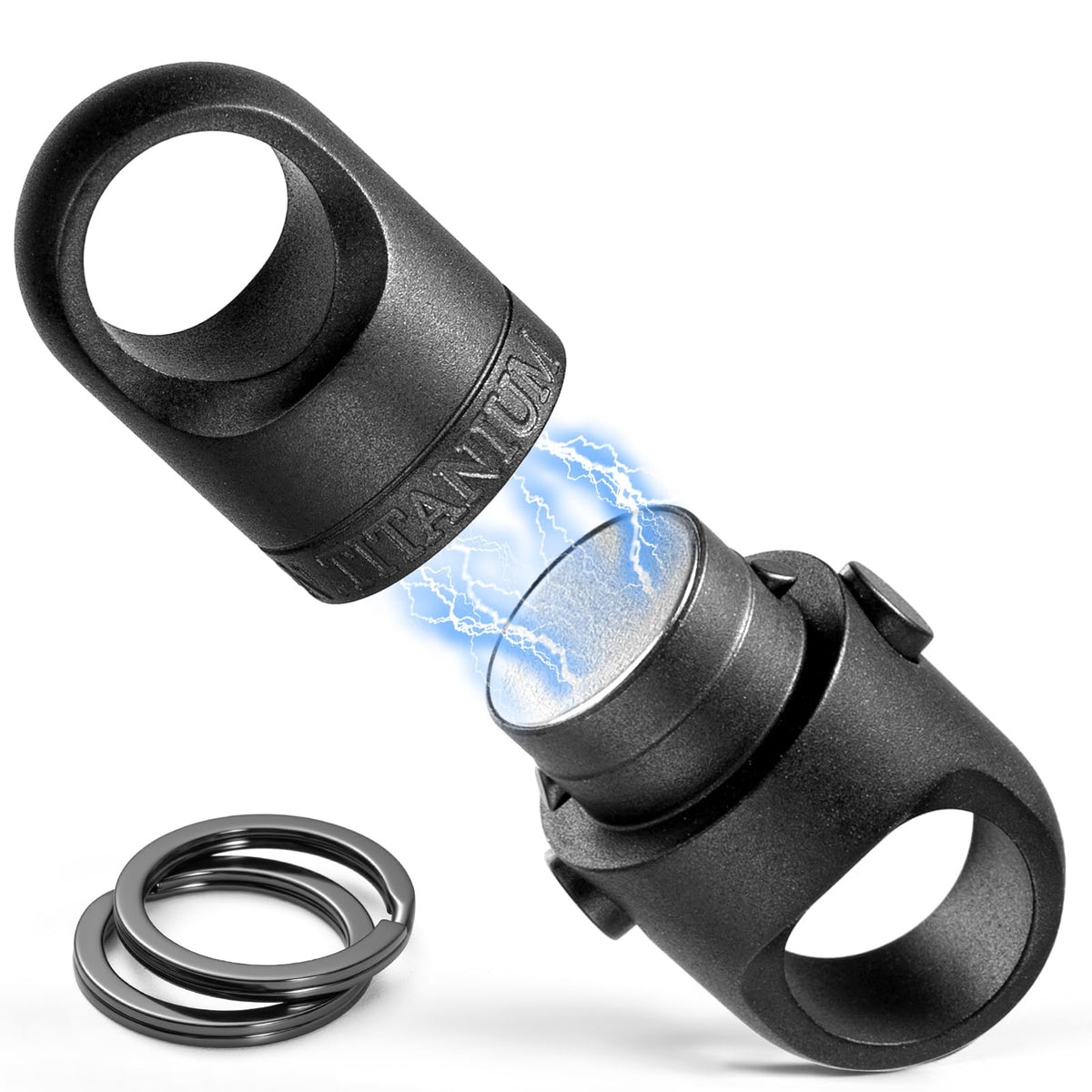 FEGVE front view of quick release keychain showing compact design and easy access