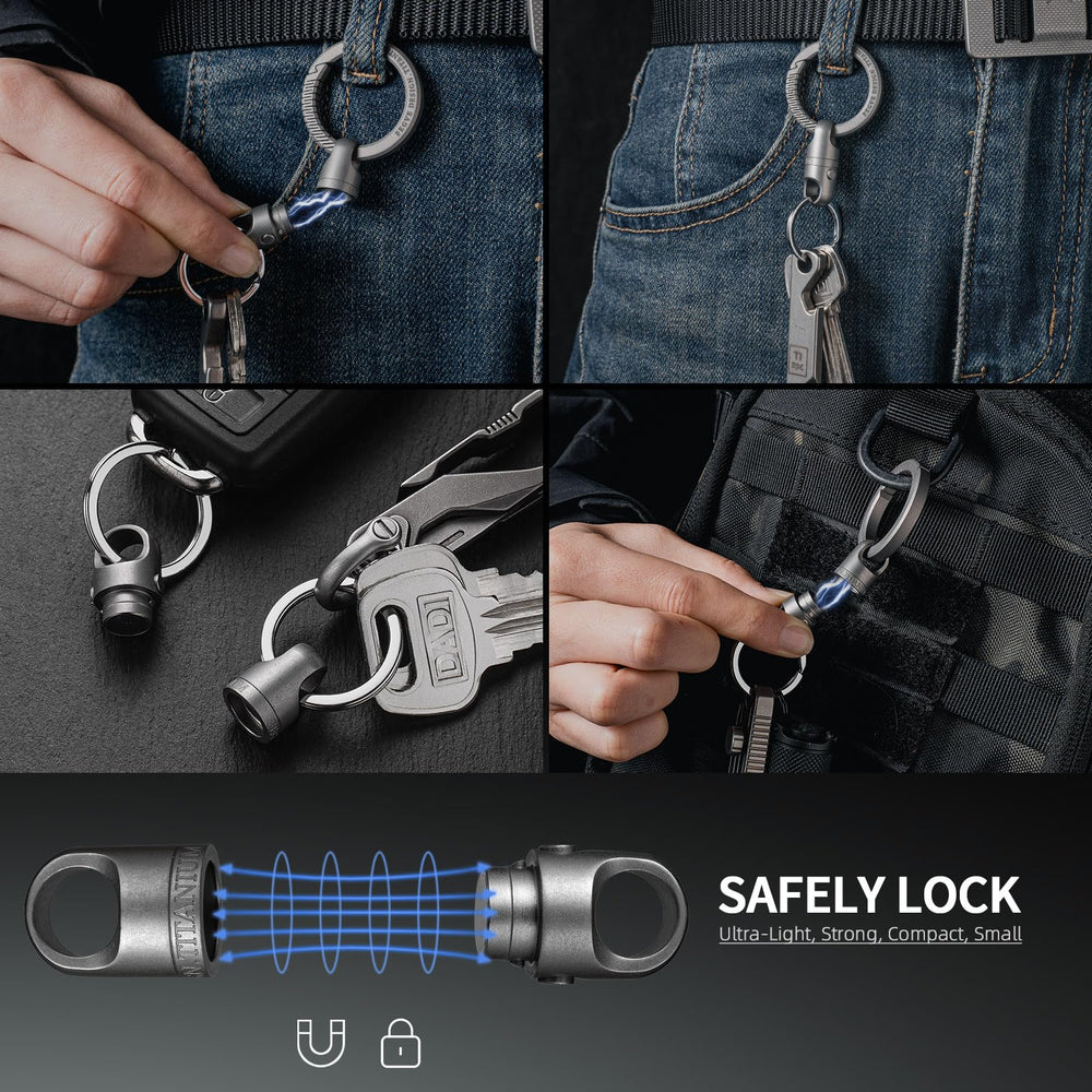 FEGVE packaging and included two stainless steel rings for immediate use