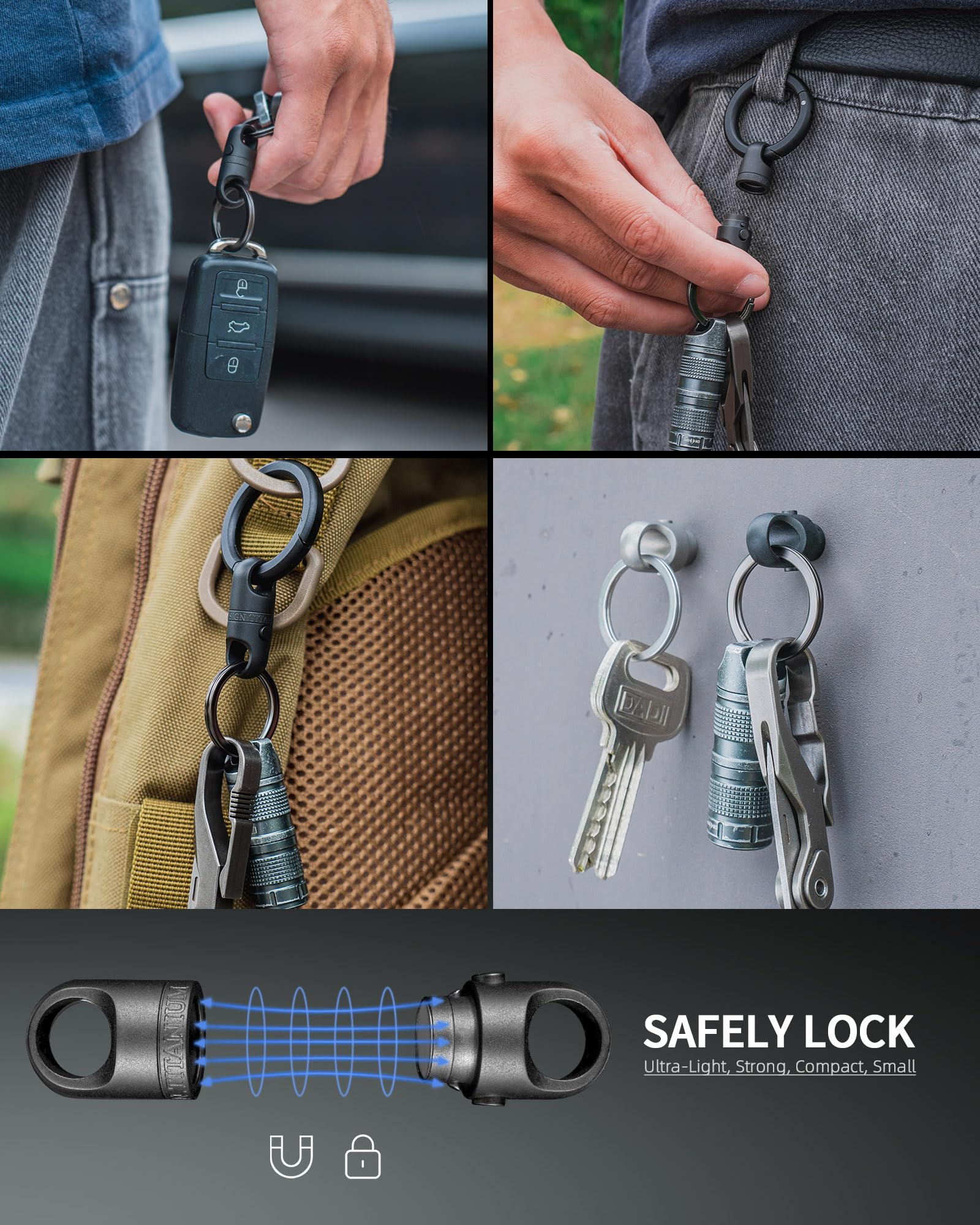 FEGVE package contents with two stainless steel rings for ready everyday use