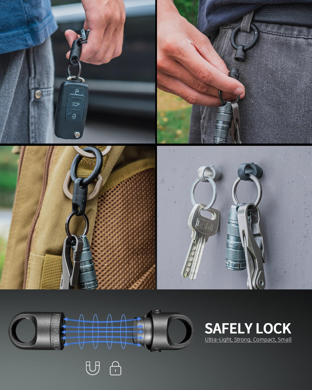 FEGVE package contents with two stainless steel rings for ready everyday use
