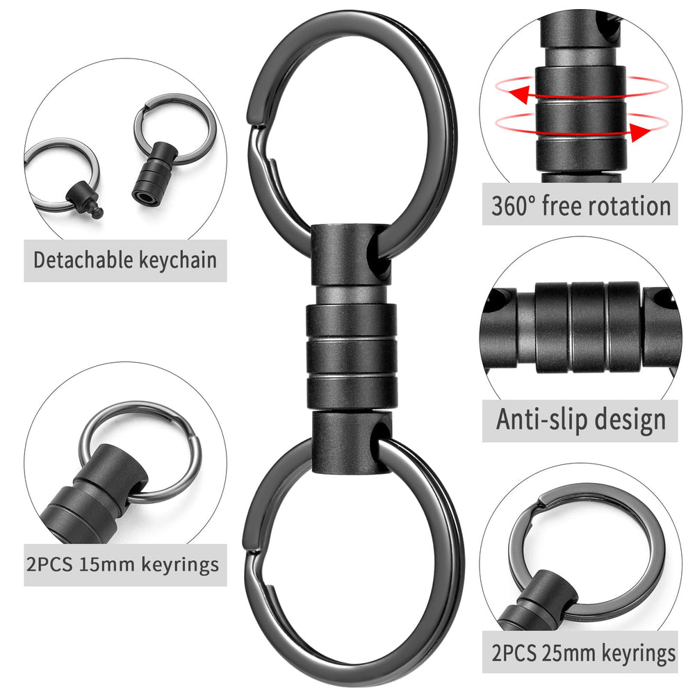 FEGVE swivel action in hand demonstrating anti-tangle movement and easy grip