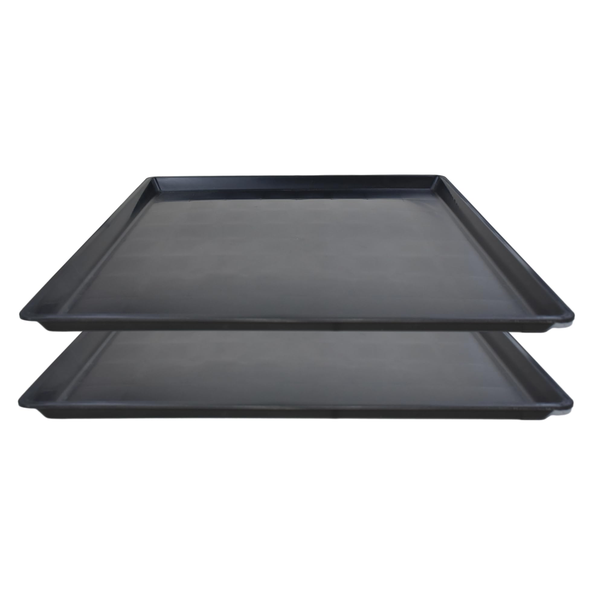 FEICHANGHAO front view of two drain pans showing coverage and durability benefit
