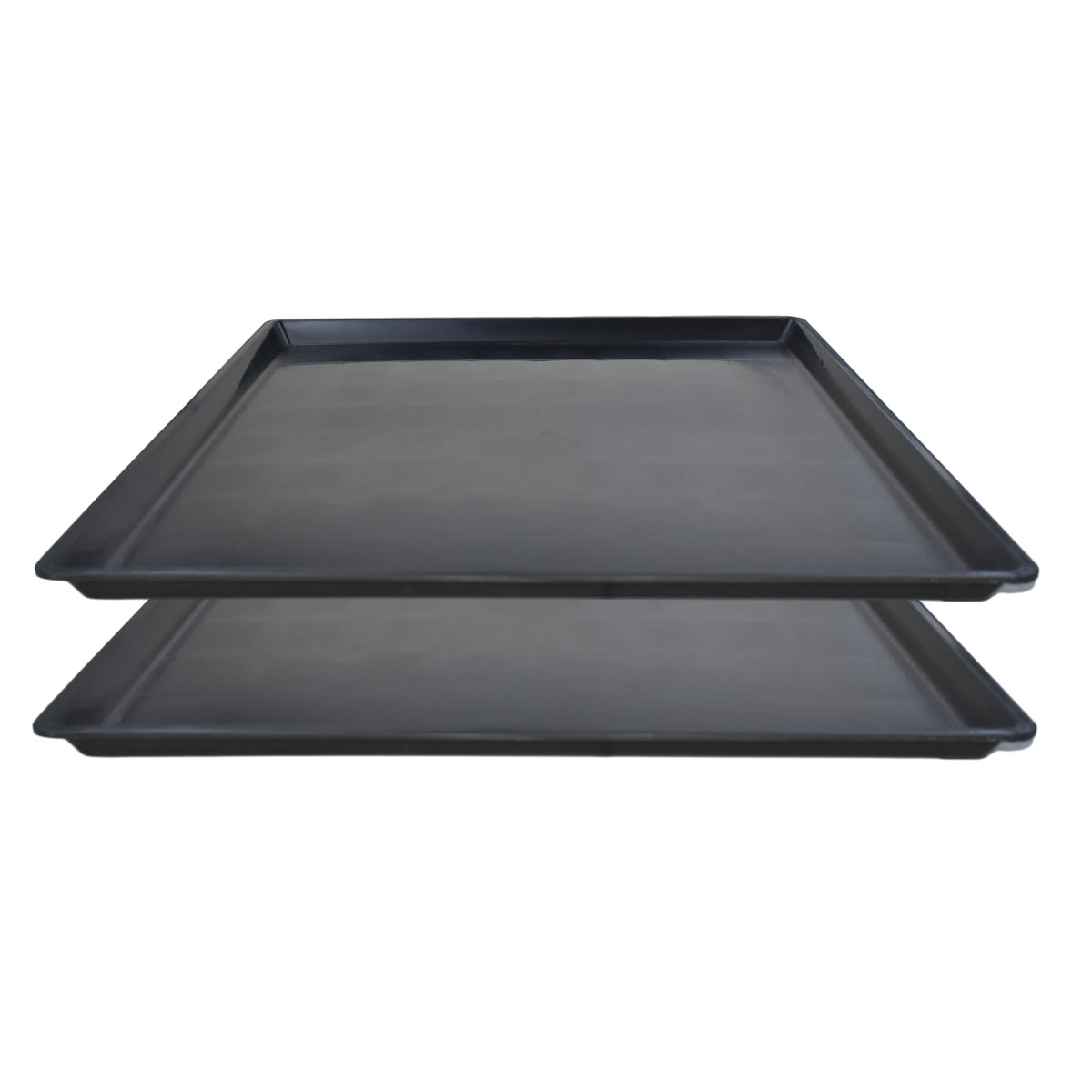 FEICHANGHAO front view of two drain pans showing coverage and durability benefit