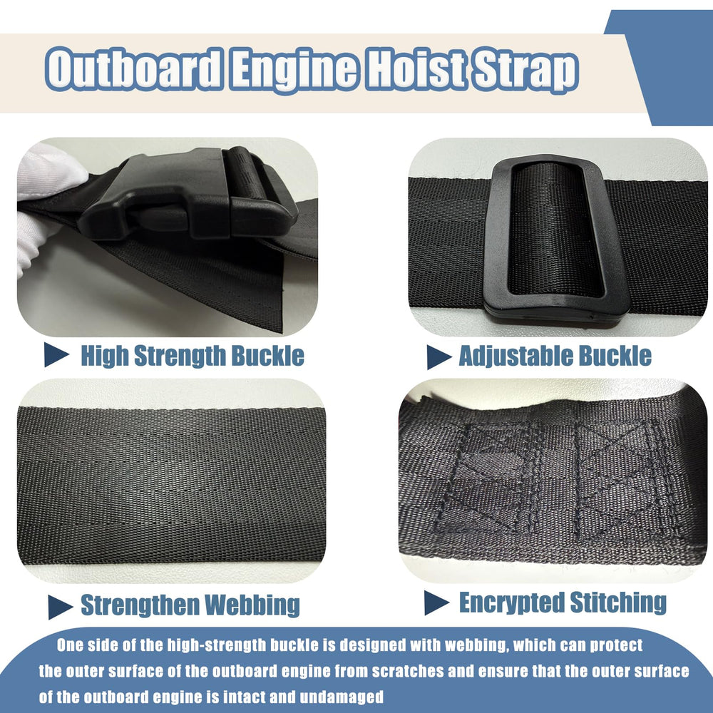 FEIJAZUM harness wrapped around outboard cowling providing even load distribution