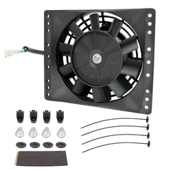 Fekuar mounted behind radiator as pull fan improving heat rejection