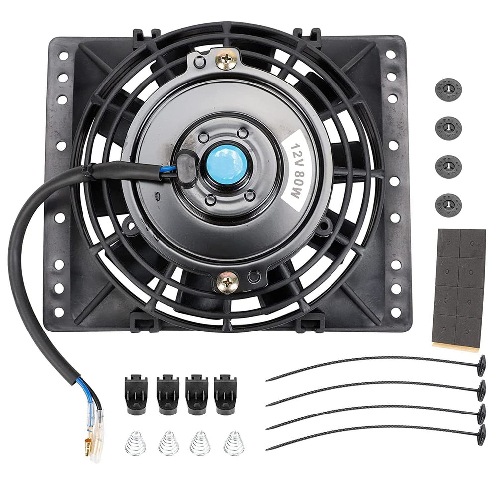 Fekuar front view slim 6-inch fan showing compact airflow benefit