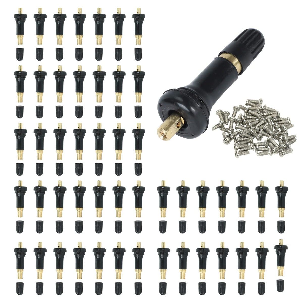 Fekuar front packaging showing 50 replacement valve stems and bulk savings
