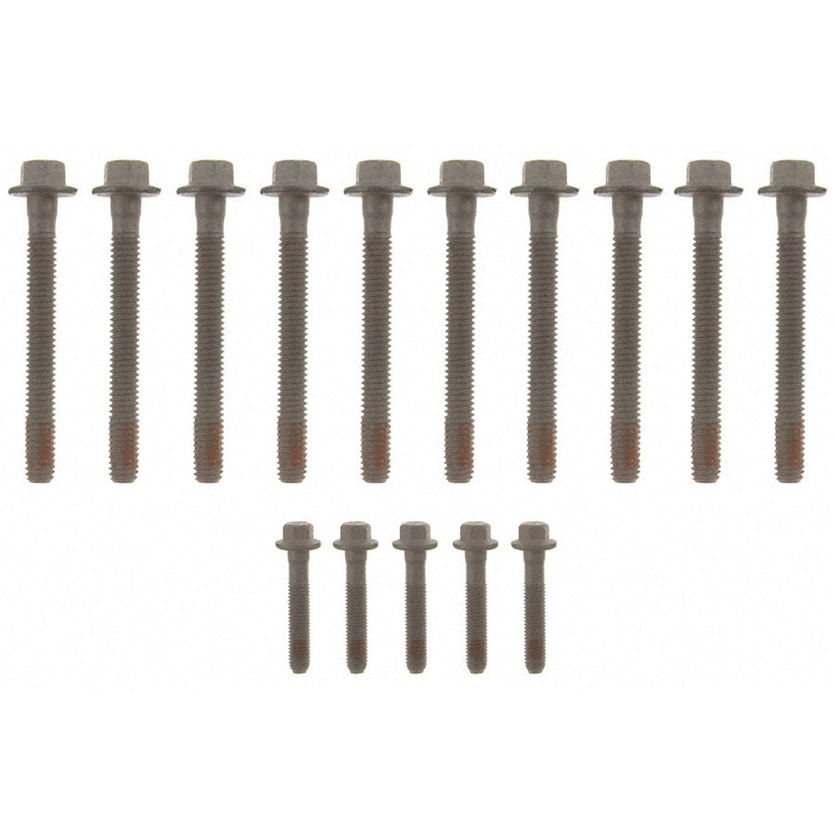 Fel-Pro cylinder head bolt set packaging showing bolts and label for correct fit