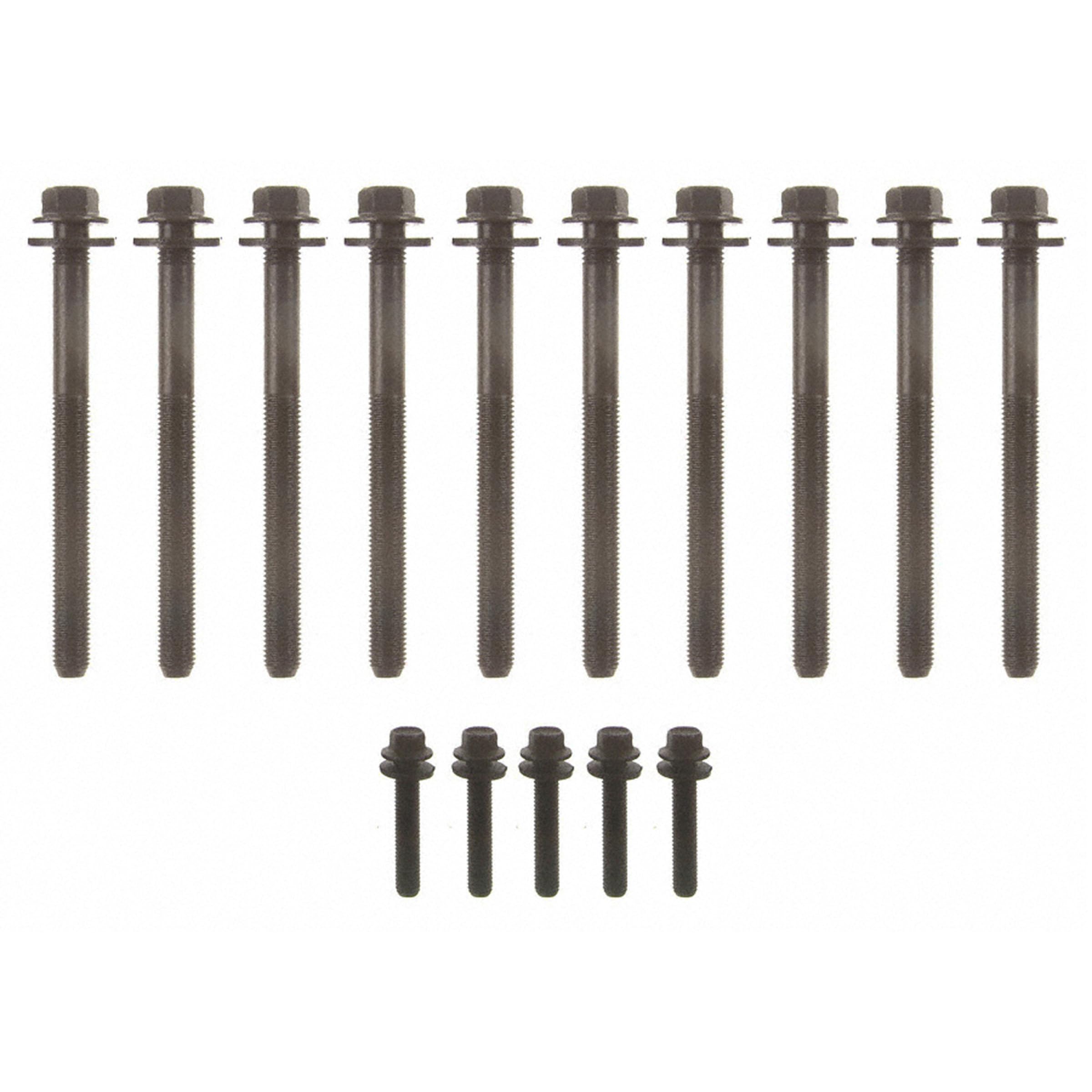 Fel-Pro ES 72200 front packaging showing complete bolt set and fitment, ensuring correct replacement
