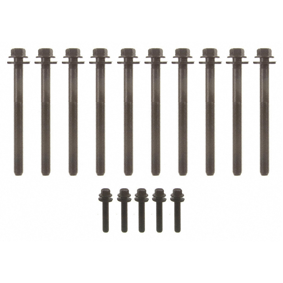 Fel-Pro ES 72200 front packaging showing complete bolt set and fitment, ensuring correct replacement
