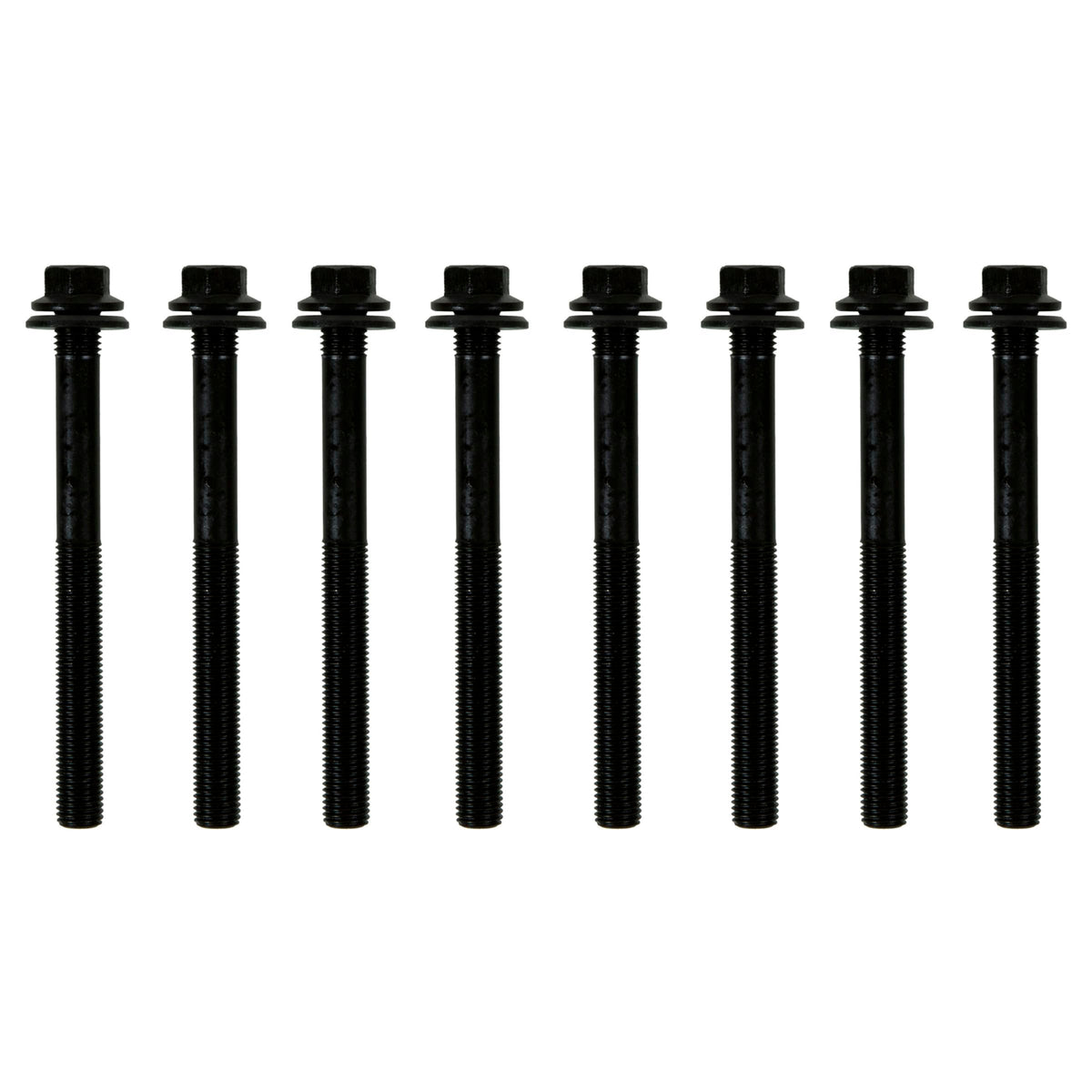 Fel-Pro ES 72467 head bolt set front view showing hardware and box, ensures correct fit