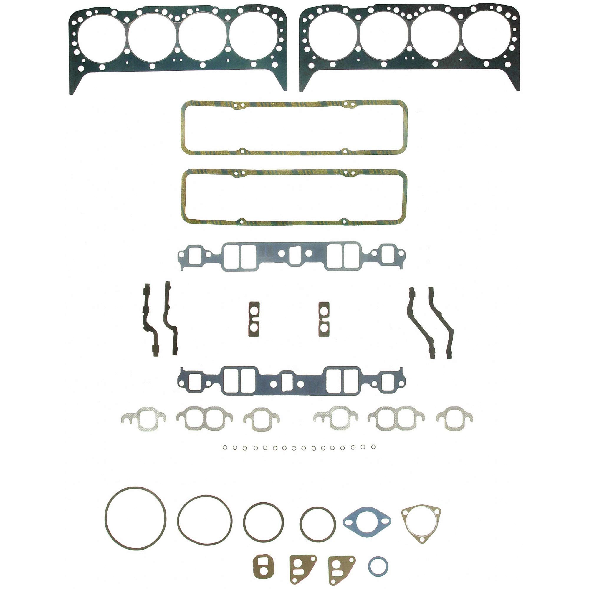 Fel-Pro head set front packaging showing kit contents and ensuring correct fit