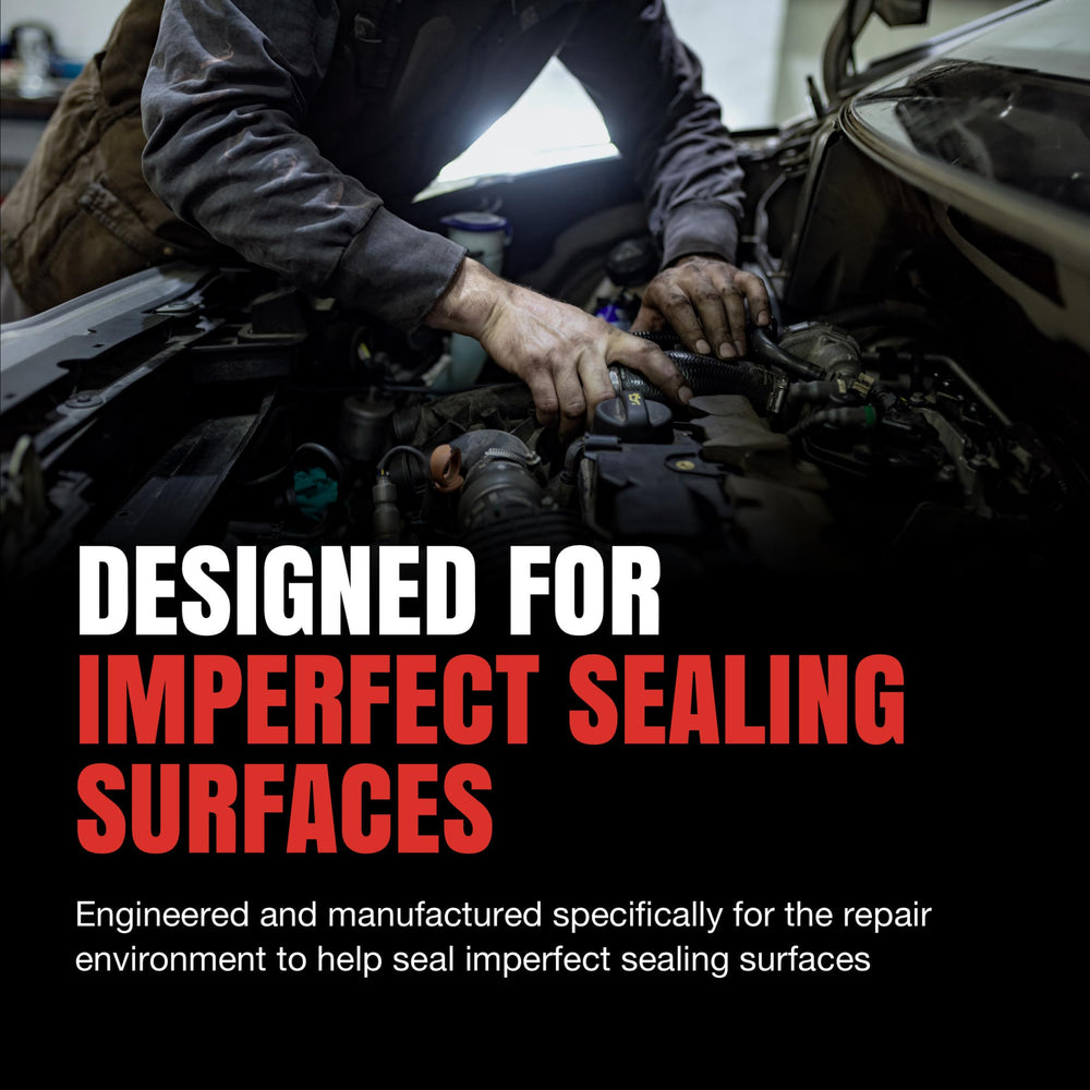 Fel-Pro close-up of gasket material and sealing profile highlighting durable construction