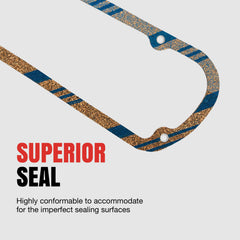 Fel-Pro gasket set laid out with included seals and O-rings for complete repair readiness
