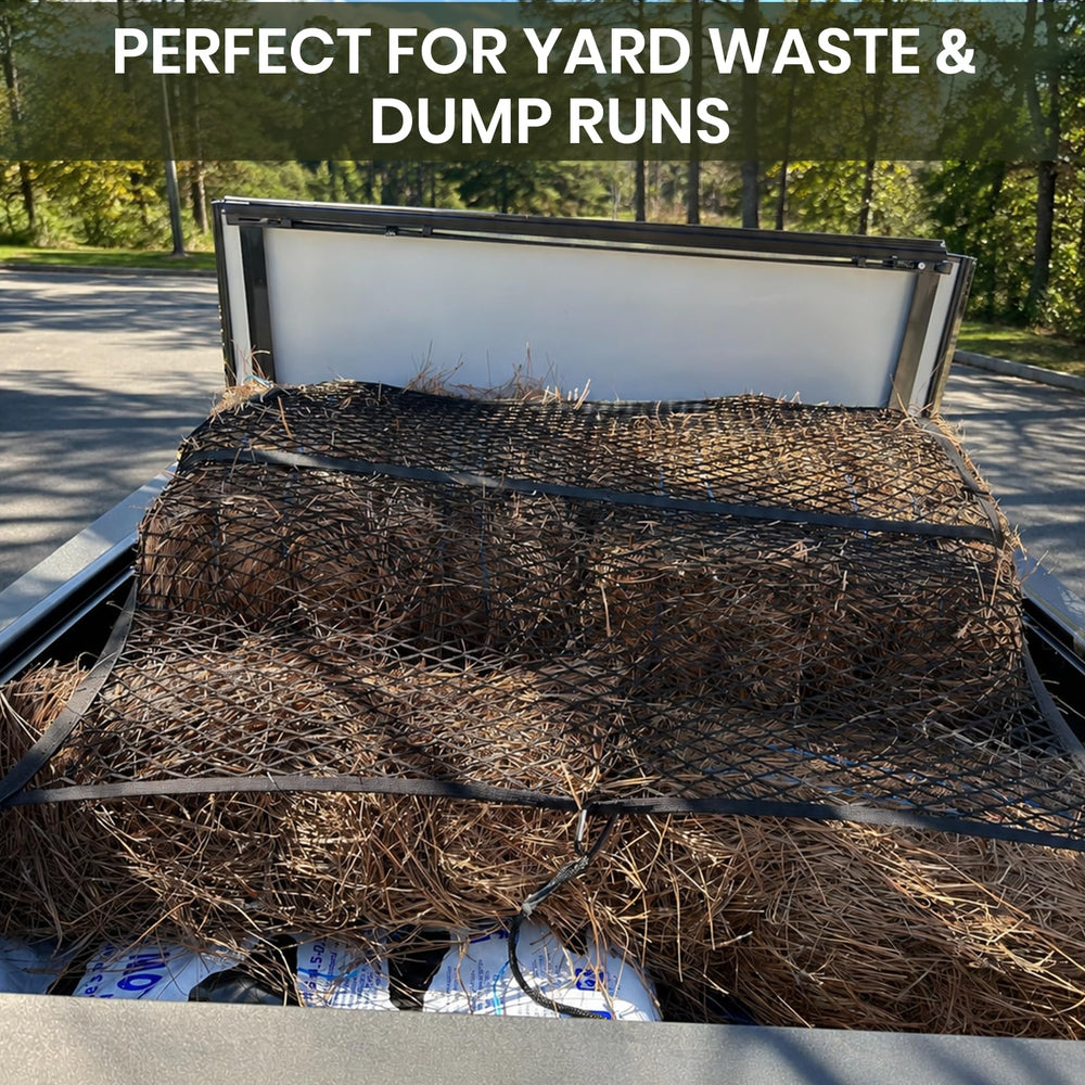 Femicgal folded net stored compactly under seat for easy stashing