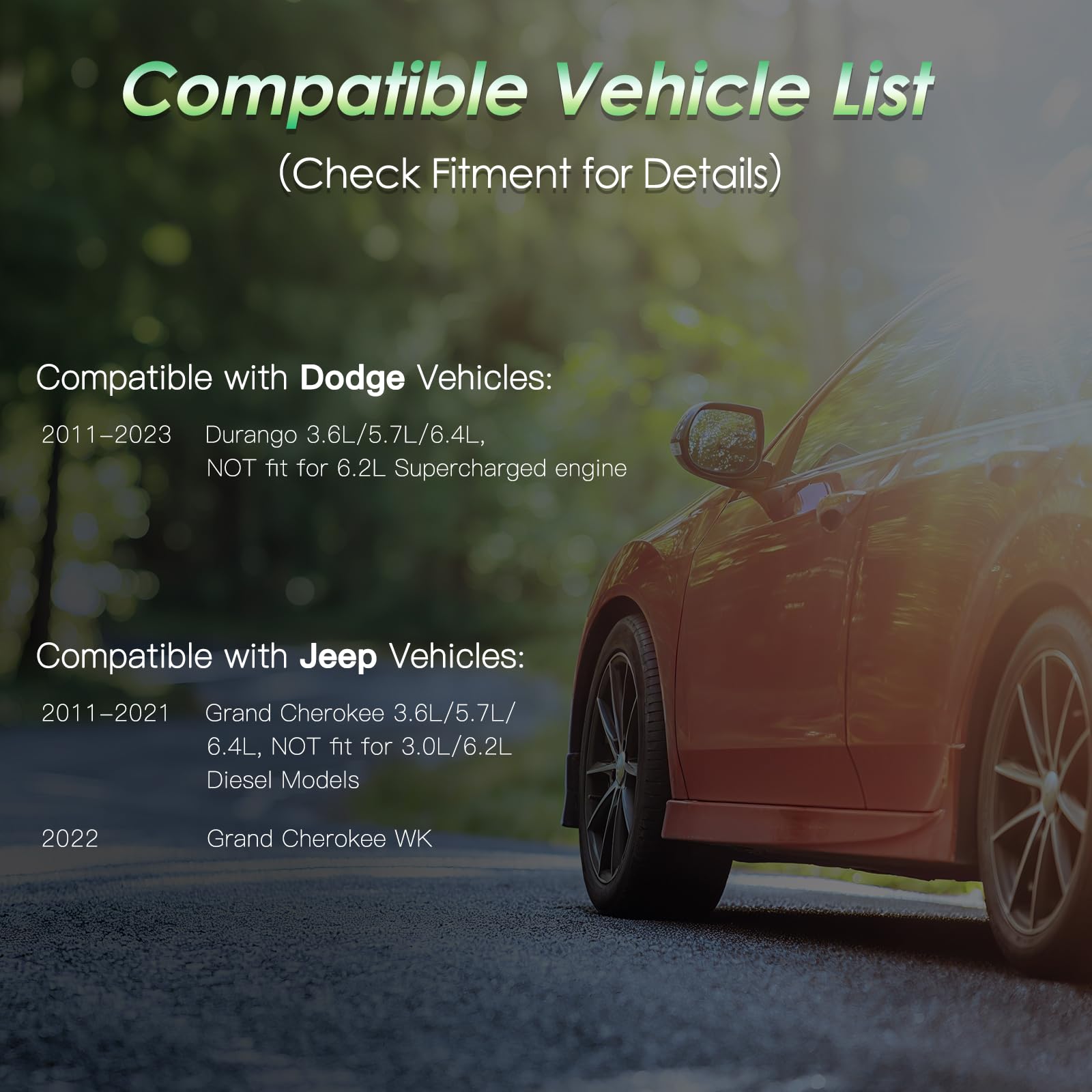 Femota lifestyle image with Jeep Grand Cherokee showing real-world compatibility benefit
