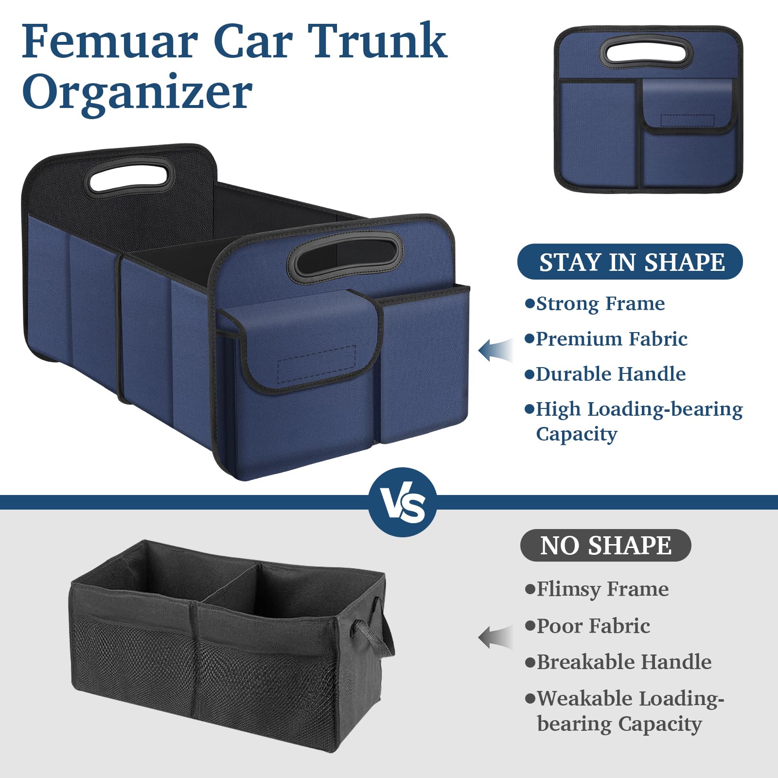 Femuar close-up of 600D Oxford cloth texture for durable waterproof protection