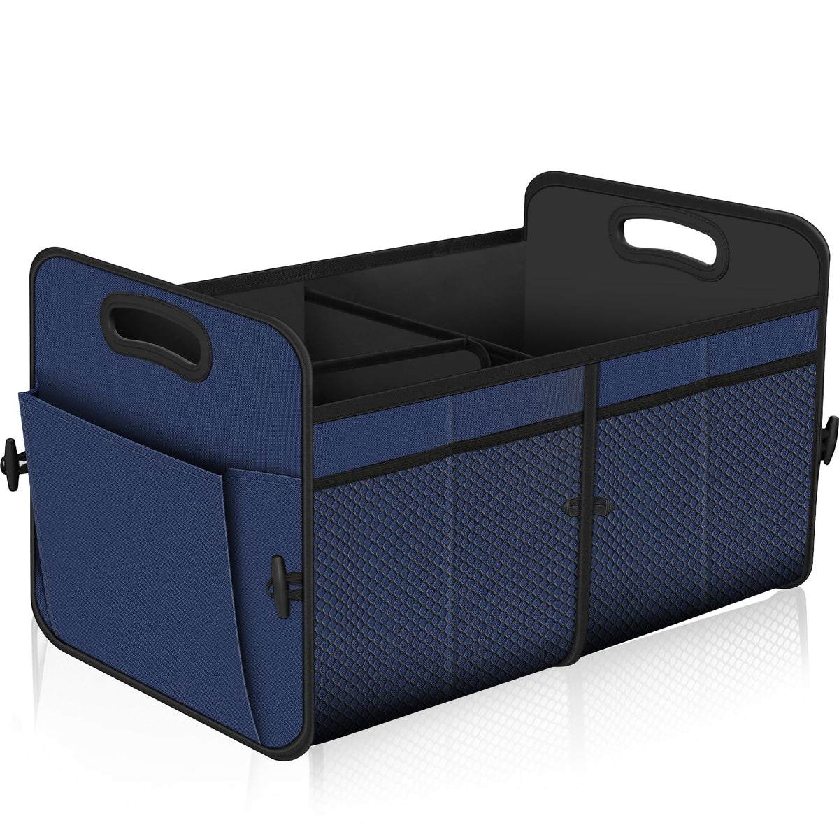 Femuar front view showing full-size organizer and easy-loading benefit