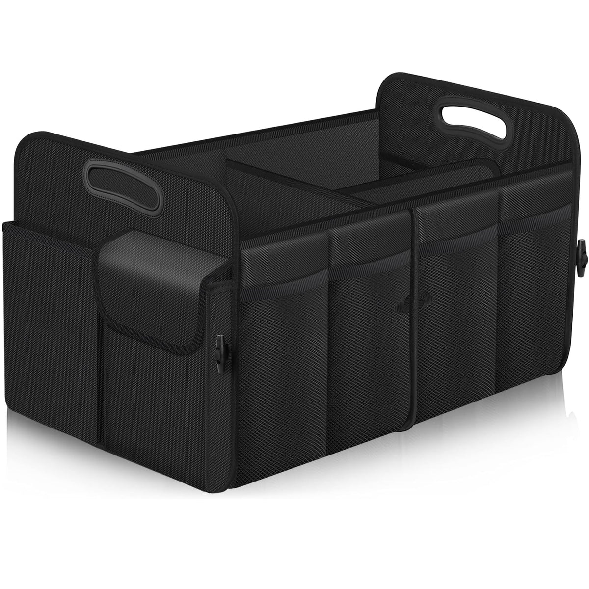 Femuar front view of packed organizer showing large capacity benefit