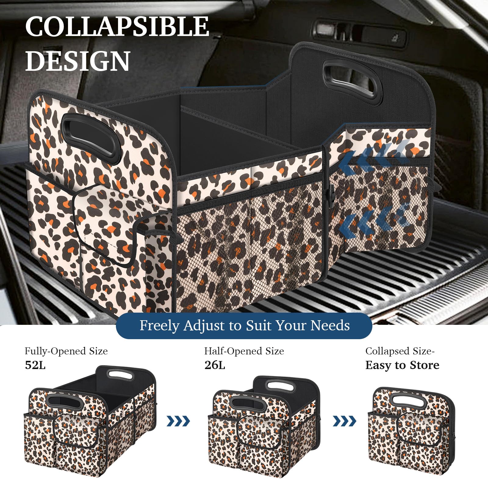 Femuar Velcro non-slip bottom detail keeping contents secure while driving