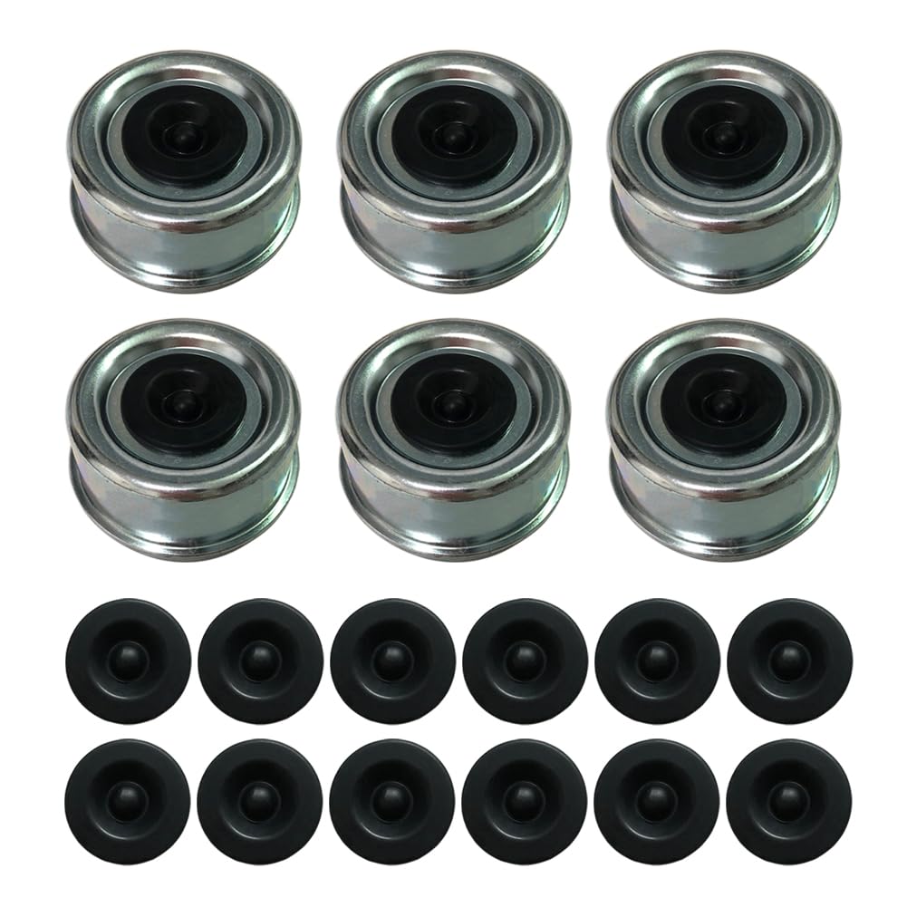 Fenaetimo front view showing six galvanized dust caps and packaging, protects hubs