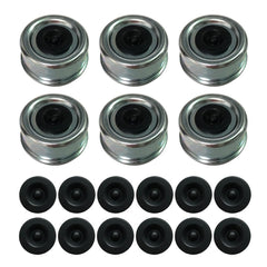 Fenaetimo front view showing six galvanized dust caps and packaging, protects hubs