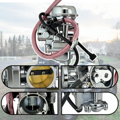 FENGCHUNS carburetor petcock and fuel valve visible for controlled fuel shutoff advantage